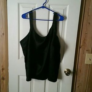 4x Black Satin Cami